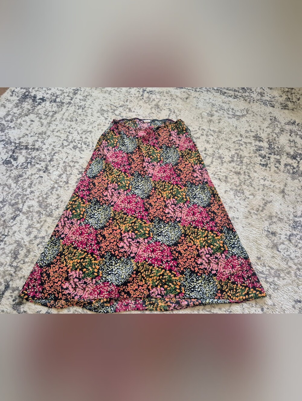 Vince Camuto floral a line skirt